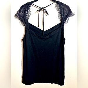 Anthropologie Top. Ties in front at neck or back!